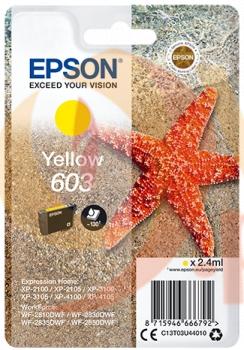Tinteiro de tinta original amarelo Epson 603 – C13T03U44010