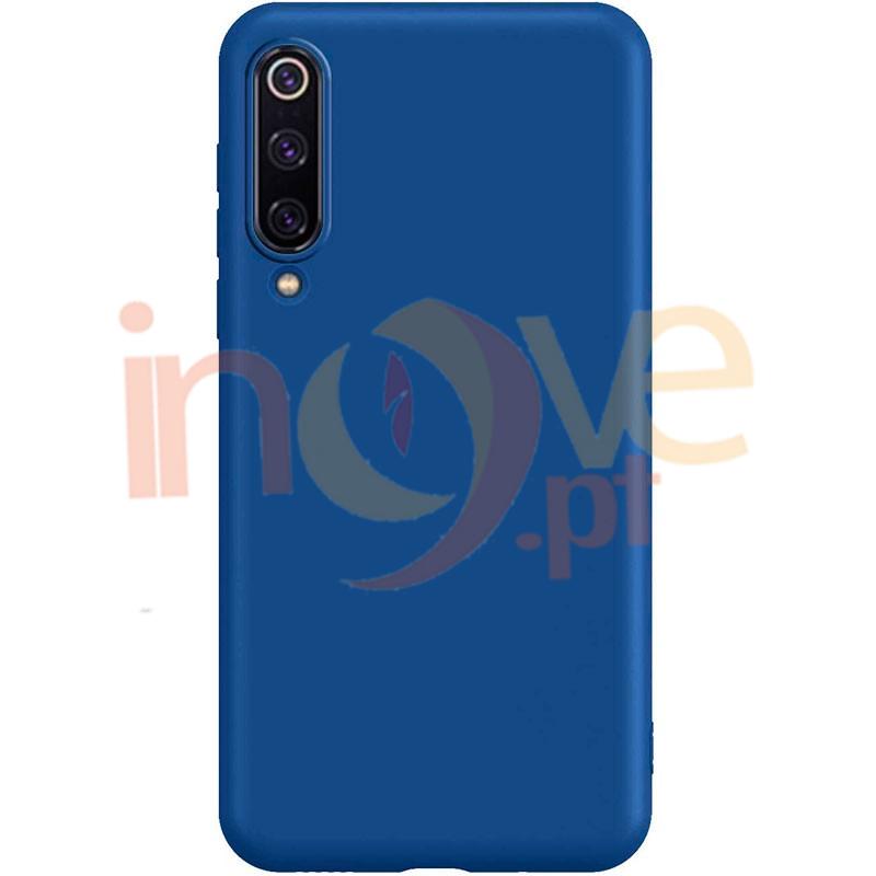 Capa de silicone Xiaomi Redmi Note 8 (Azul escuro)