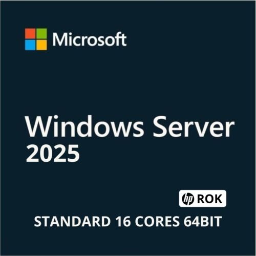 HPE Windows Server 2025 Standard 16 Cores 64Bit ROK
