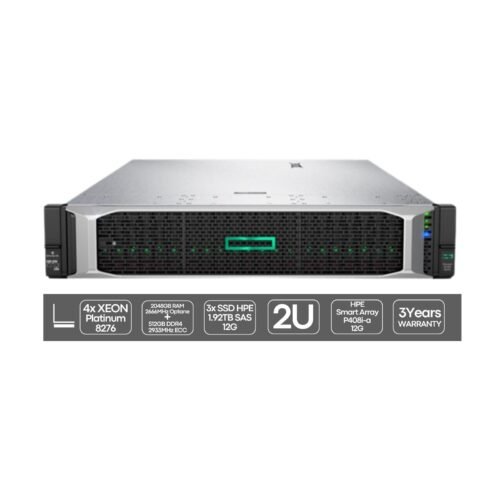 HP ProLiant DL560 G10 | 4P Platinum 8276 | 2048GB (Optane) + 512GB | 3x SSD 1.92TB | 2x 1600W