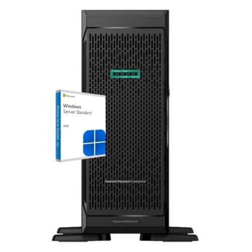 HPE ProLiant ML350 GEN10 | Xeon Gold 5218 | 64GB | 2xSSD 500GB + 6xHDD 1.2TB | Windows Server 2025
