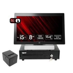 Solução POS Completa HP RP9 G1 | i5-6500 | 8GB | SSD 128GB | 15.6″ HD | Touchscreen