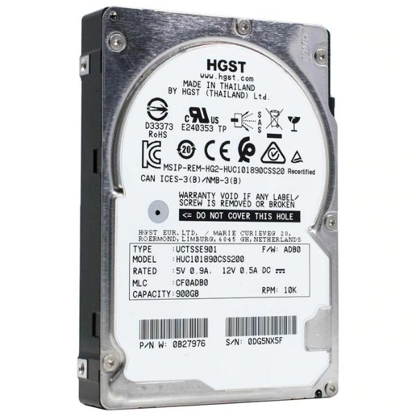 HGST HDD 900GB SAS 10k 6G 2.5″
