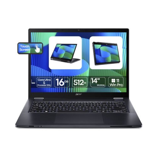 Acer TravelMate P4 Spin 14 | Ultra 5 125U | 16GB | SSD 512GB | 14″ WUXGA | Touchscreen